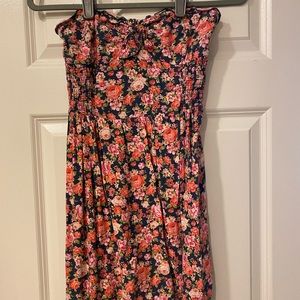 Abercrombie & Fitch Womens floral strapless sundress
